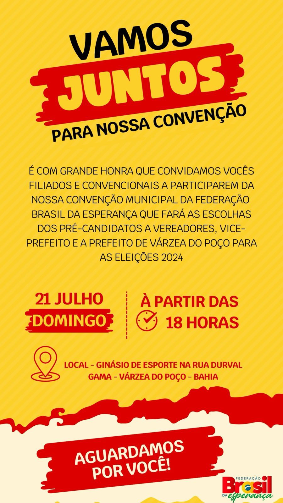 CONVITE PARA CONVENÇÃO